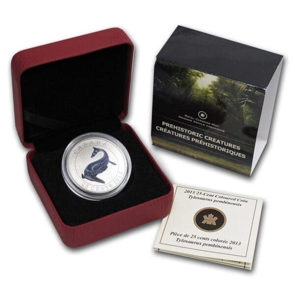 Royal Mint Mince -2013 Kanada Glow in the Dark Prehistorická bytost Tylosaurus - Image 3