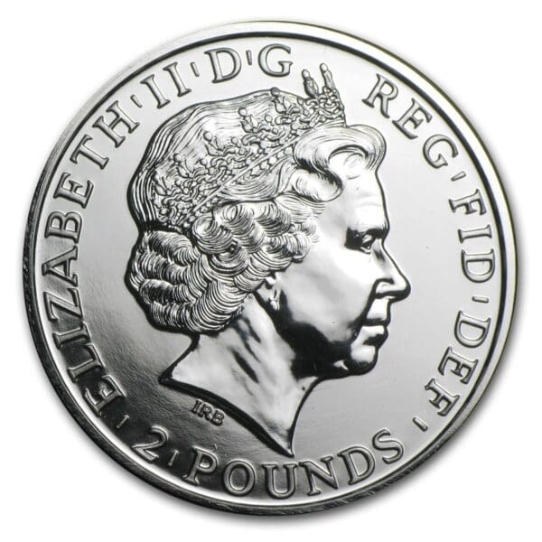 Royal Mint Mince -2015 Velká Británie 1 oz Stříbrný rok ovcí BU - Image 2