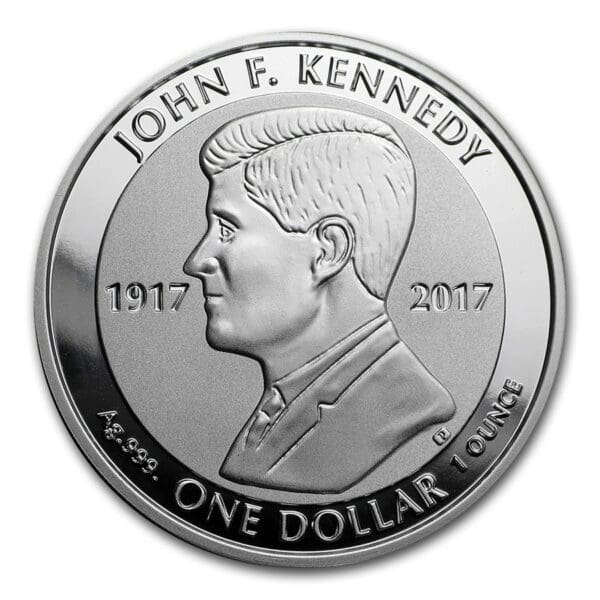 Royal Mint Mince 2017 Britské Panenské ostrovy 1 oz  John F. Kennedy - Image 2