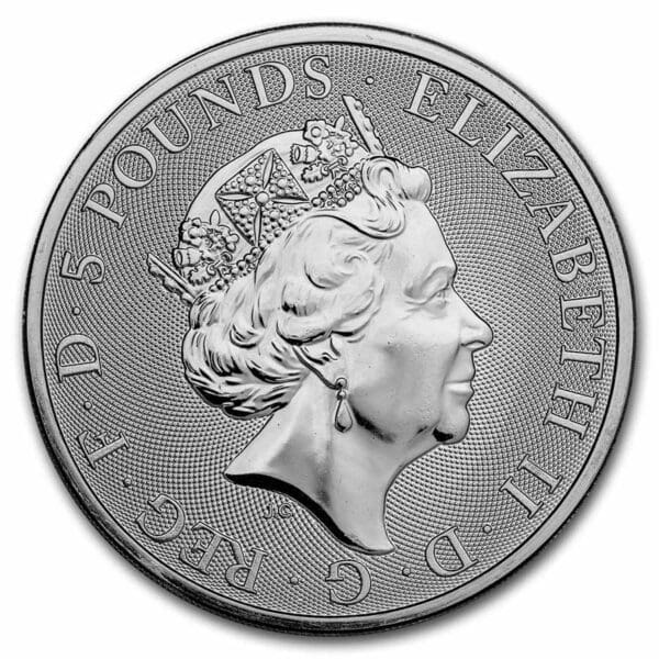 Royal Mint Mince Tudor Beasts Lion of England Milk Spots 2 oz - Image 2