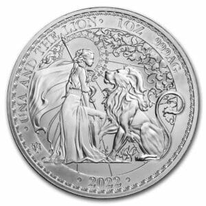 Stříbrná mince Una and the Lion 1 oz 1 £ 2022 USA