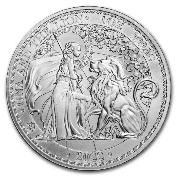 Stříbrná mince Una and the Lion 1 oz 1 £ 2022 USA