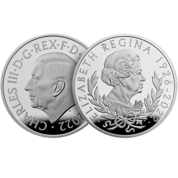 Stříbrná mince královna Elizabeth II (1926-2022) 1 oz 2022 Velká Británie Proof