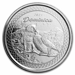 Stříbrná mince Dominica Sisserou Parrot 1 Oz 2$ 2021 Dominica