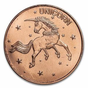 Silver Shield 1 oz Měděná mince Unicorn - Odin All-Father