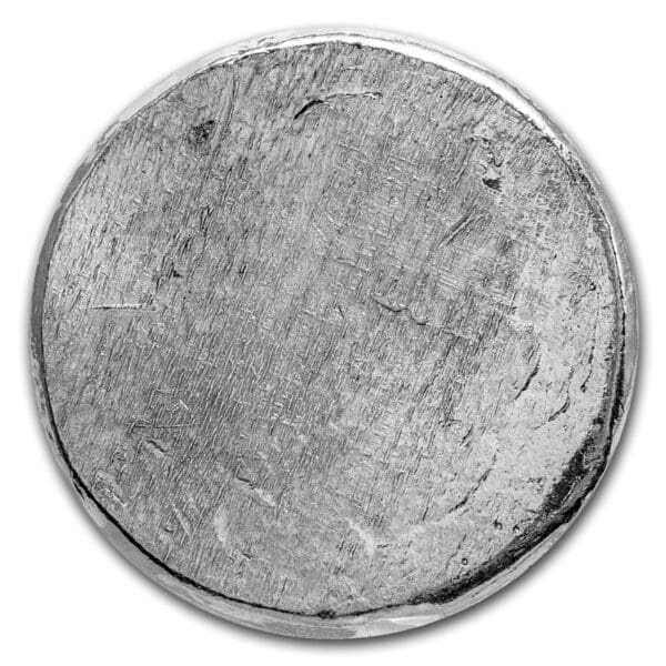 Silver Shield Mince : 1 oz ručně vyrobené stříbrné kolo  (korunovaný medvěd) - Image 2