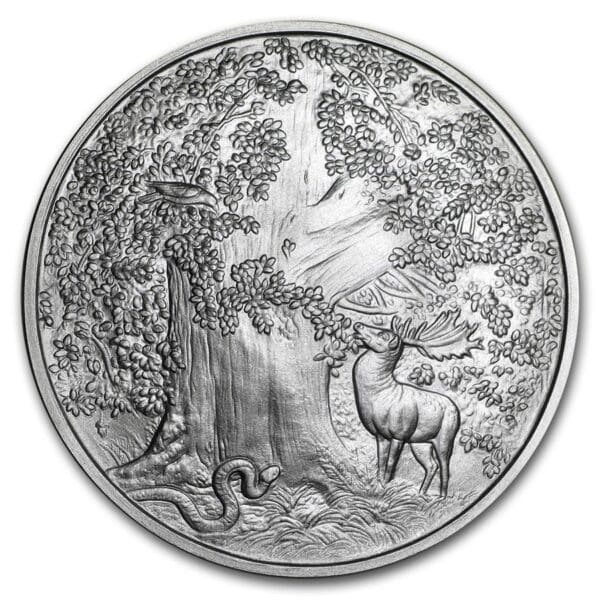 Silver Shield Mince : 1 oz Stříbro- severské stvoření: Velký orel BU - Image 2