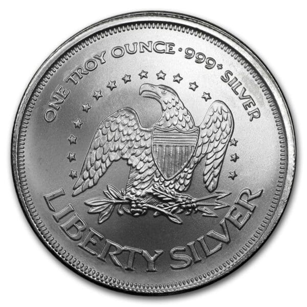Silver Shield Mince : 1 oz stříbro - značka Liberty Bell - Image 2