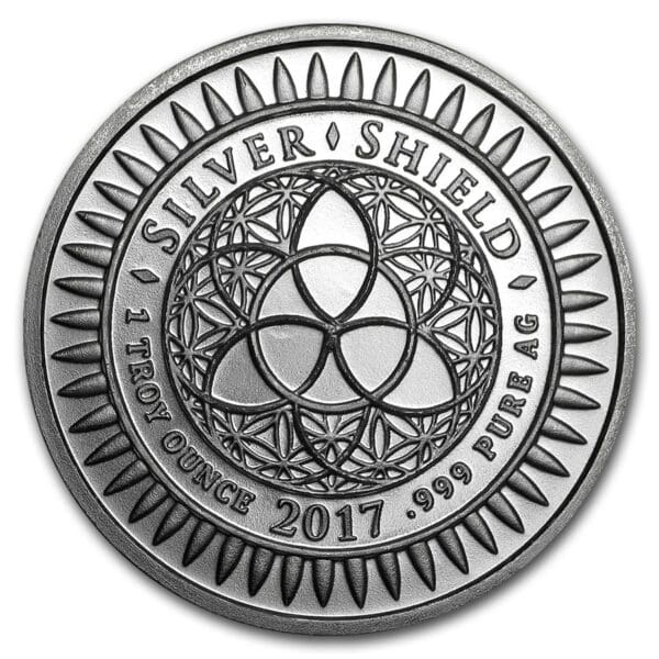 Silver Shield Mince :2017 1 oz stříbro - MiniMintage (vážná smrt) - Image 2
