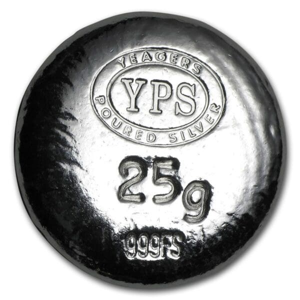Silver Shield Mince : 25 gramů stříbrné kolo  - Plata Muerta - Image 2