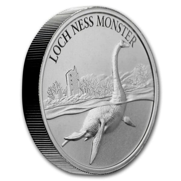 Silver Shield Stříbrná investiční mince-2 oz Stříbro - Loch Ness Příšera - Image 3