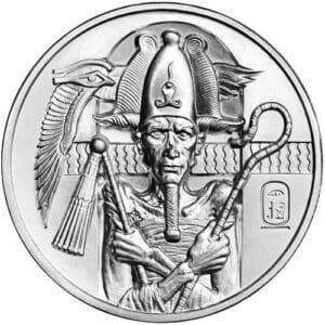 Stříbrná mince Bůh Osiris  2 oz SilverTowne 2021 USA
