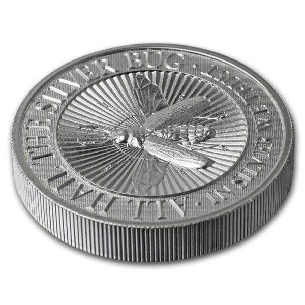 Stříbrná investiční mince- 2 oz  Stříbrná mince : obří chrobák Longhorn - Image 3