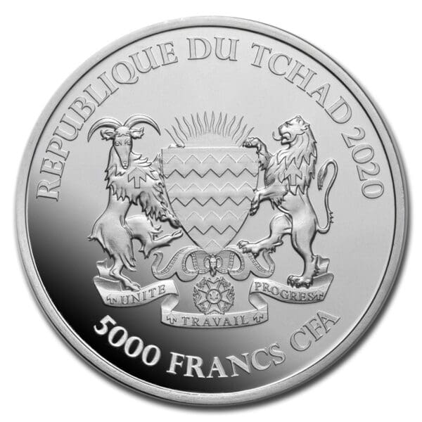 Sunshine Minting 2020 Čadská republika  Mandala Bůvol  BU 1 Oz - Image 2