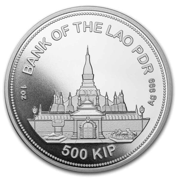 Sunshine Minting Laos 500 KIP Tiger BU (Panthera Tigris) 1 Oz - Image 2