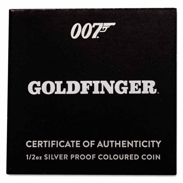 The Perth Mint Australia 007 James Bond Film: Goldfinger 1/2 oz - Image 5