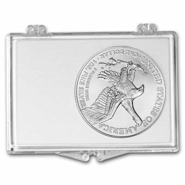 UNITED STATES MINT 2024 1 oz Silver Eagle – se západkovým zámkem, reliéfní design Orel - Image 2