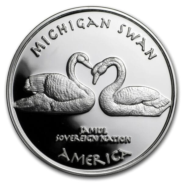 UNITED STATES MINT Dolar Ojibwa Michigan Swan - Image 2