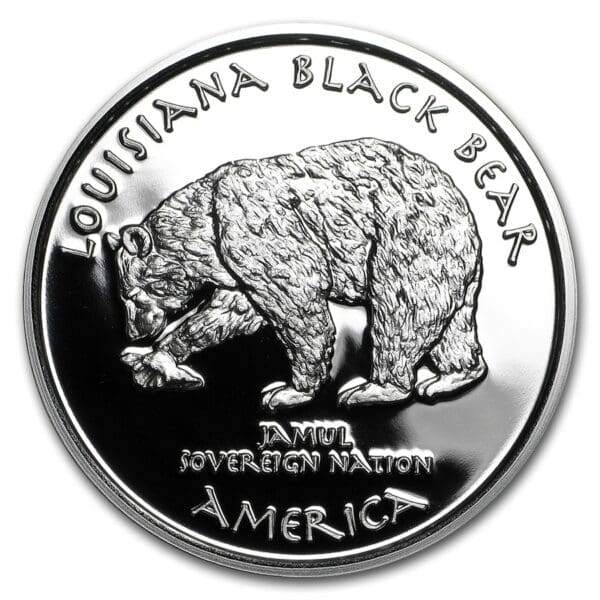 UNITED STATES MINT Dollar Louisiana Black Bear Proof - Image 2
