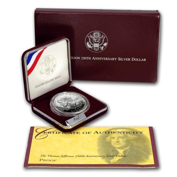 UNITED STATES MINT Jefferson 250. Anniv - Image 3