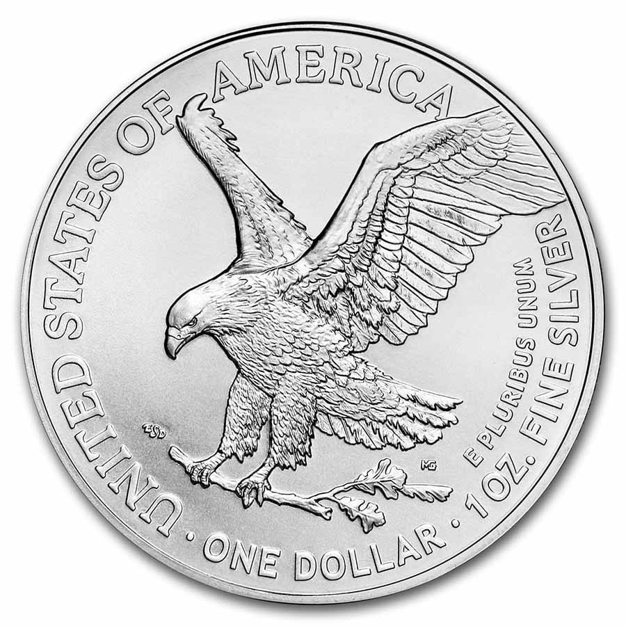 UNITED STATES MINT Stříbrná mince Eagle – s americkou vlajkou, černá karta TEP 1 Oz 2023 - Obrázek 4