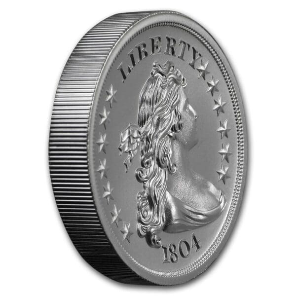 UNITED STATES MINT Stříbrný americký dolar 1804 NOVORAŽBA 2 Oz ( 62,2 g) - Image 3