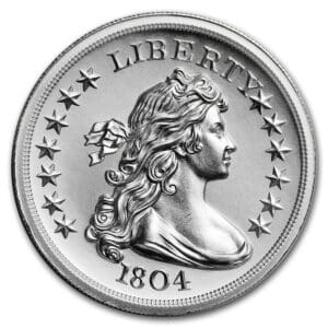UNITED STATES MINT Stříbrný americký dolar 1804 NOVORAŽBA 2 Oz ( 62,2 g)