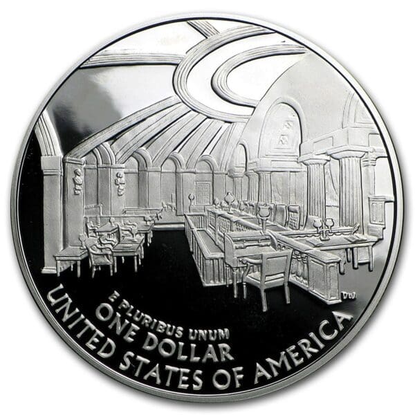 UNITED STATES MINT Světová válka I. století - stříbrný dolar BU (Box & COA) - Image 2