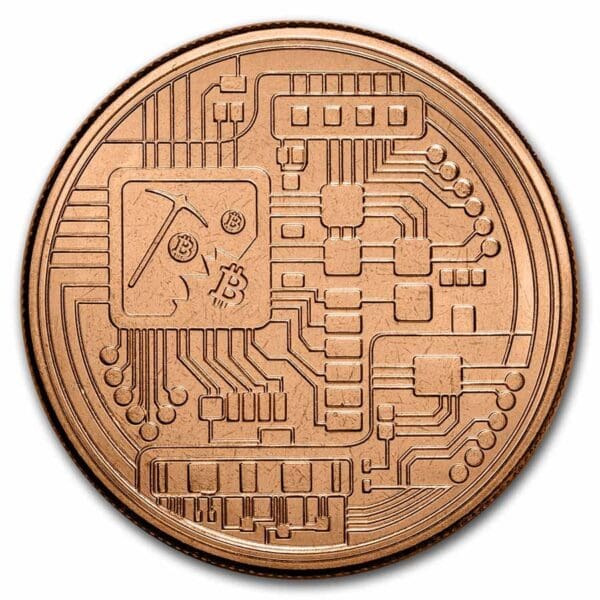 9Fine Mint 1 oz měděná mince - Bitcoin - Image 2