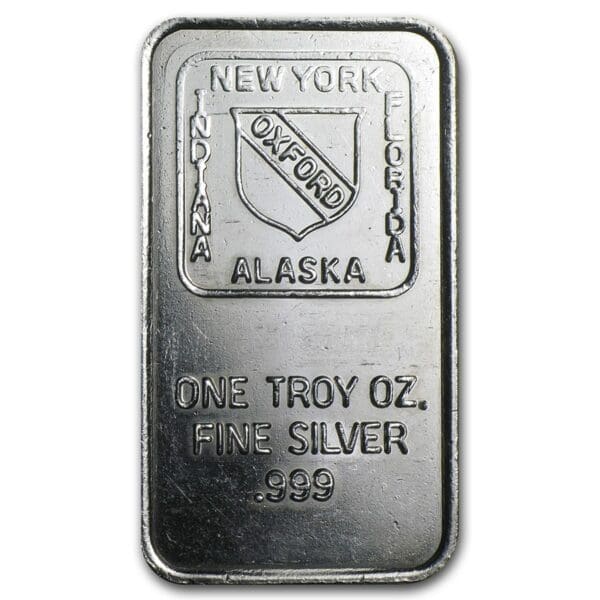 1 oz Stříbrný slitek – Oxford Mint (náhodný motiv)