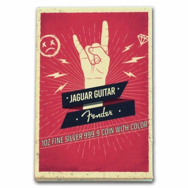 2024 PAMP 1 oz Proof Stříbro Fender®Jaguar - Image 3