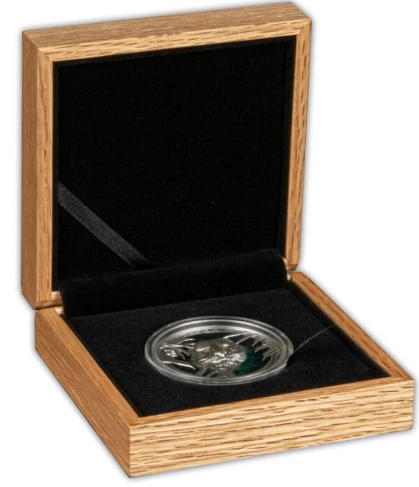 Perth Mint Stříbrná mince MAJESTICAL TIGER of Wildlife  3 Oz 5 $ Barbados 2021 barevná - Image 3