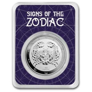 9Fine Mint Zvěrokruh Raka 1 oz Stříbro TEP