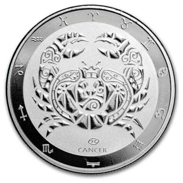 9Fine Mint Zvěrokruh Raka 1 oz Stříbro TEP - Image 3
