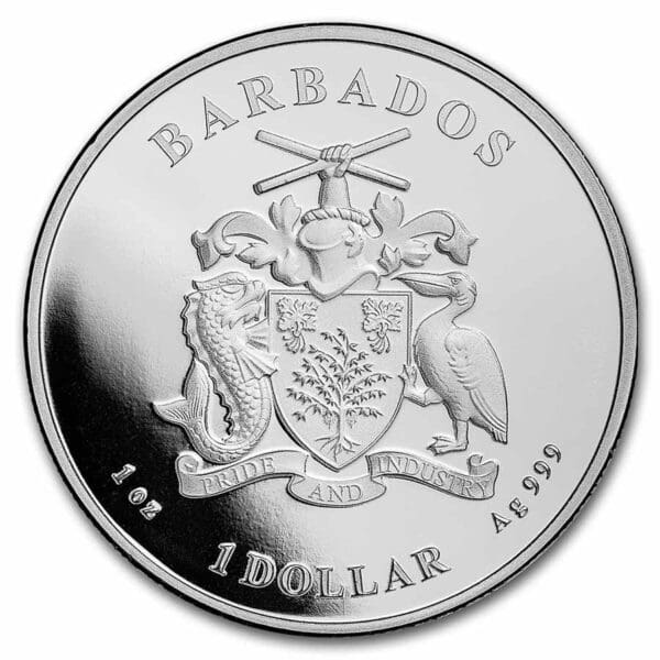 9Fine Mint Barbados Mořský koník BU 1  Oz Seahorse 2022 - Image 2