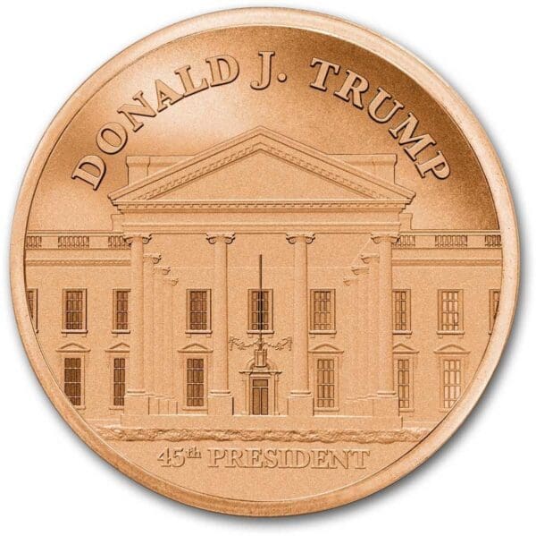 9Fine Mint Měděná mince 45. prezident USA - Donald J. Trump - Image 2