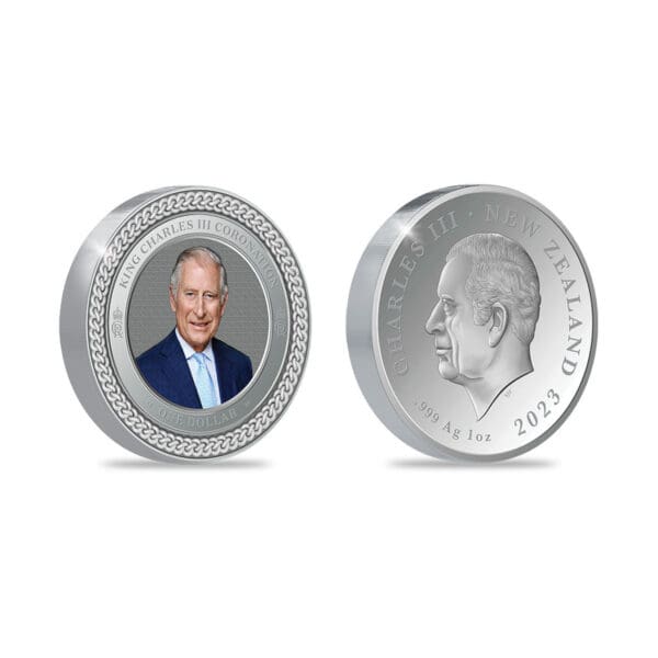 New Zealand Mint Stříbrná mince Korunovace krále Karla III. 1 oz 2023 New Zeland - Image 3