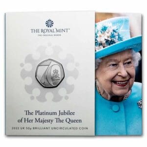 Mince Royal Mint Platinové jubileum – královna Alžběta II 2022