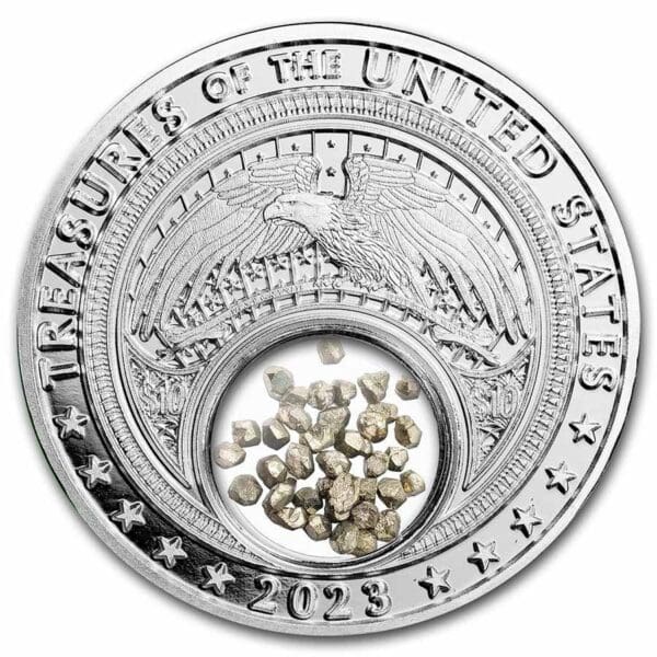 Native American Mint 2023 1 oz Ag  U.S. Pennsylvania Pyrite - Image 2