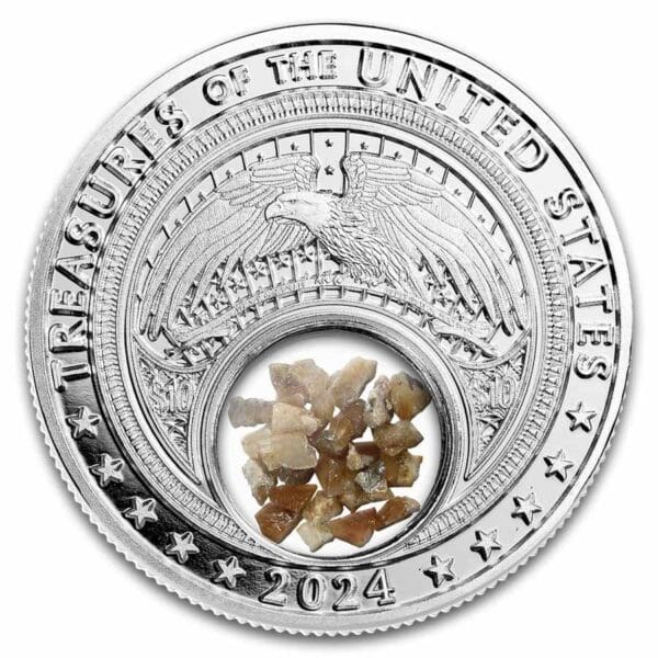 Native American Mint 2024 1 oz Stříbro  US Virginia Calcit - Image 2