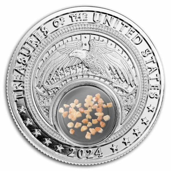 Native American Mint Treasures of the US Utah Topaz (Colorized) 1 Oz 2024 Native Mint - Image 2
