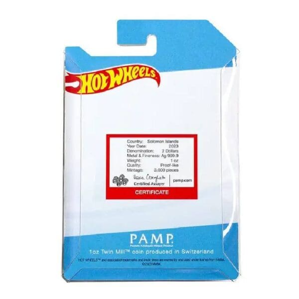 Pamp Hot Wheel Series – Twin Mill 1 Oz Stříbrná mince - Image 6