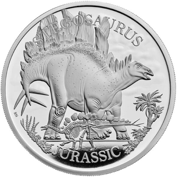 Royal Mint Stegosaurus 1 Oz Stříbrná mince