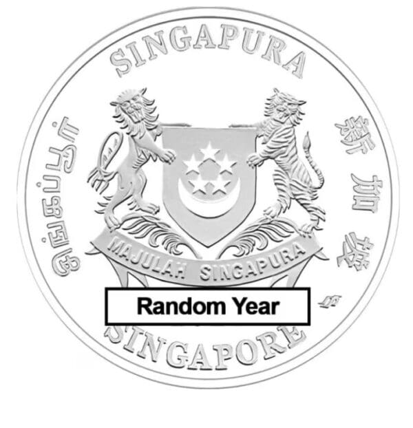 Singapore Mint Singapurská lunární stříbrná mince 2oz ( náhodný rok) - Image 2