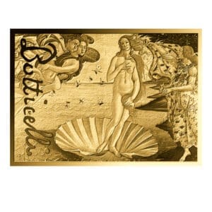 Zlatý slitek 999/1000  Botticelli Narození Venuše