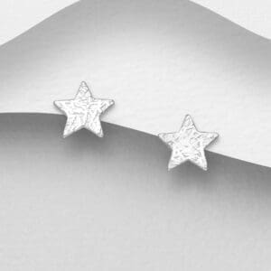 Stříbrné náušnice 925 Star Hvězda