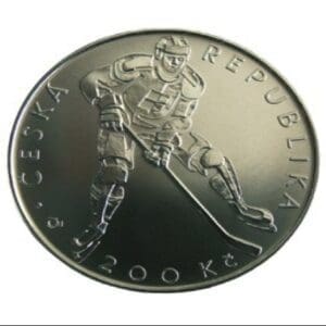 2008 - pamětní stříbrná mince Český svaz ledního hokeje, Proof