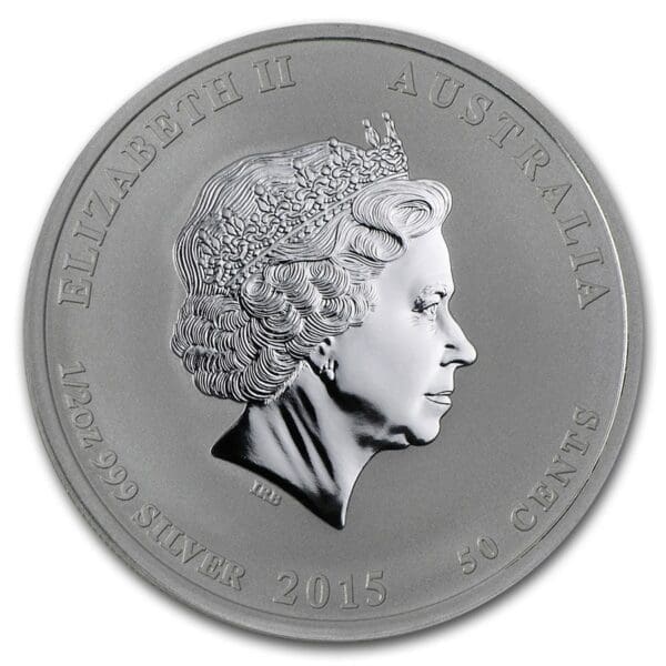 2015 Austrálie 1/2 oz  Lunární rok Kozy BU - Image 2
