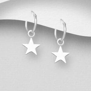 Stříbrné náušnice 925 Star Hvězda