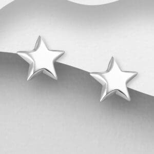 náušnice Star, Hvězdy ze stříbra 925